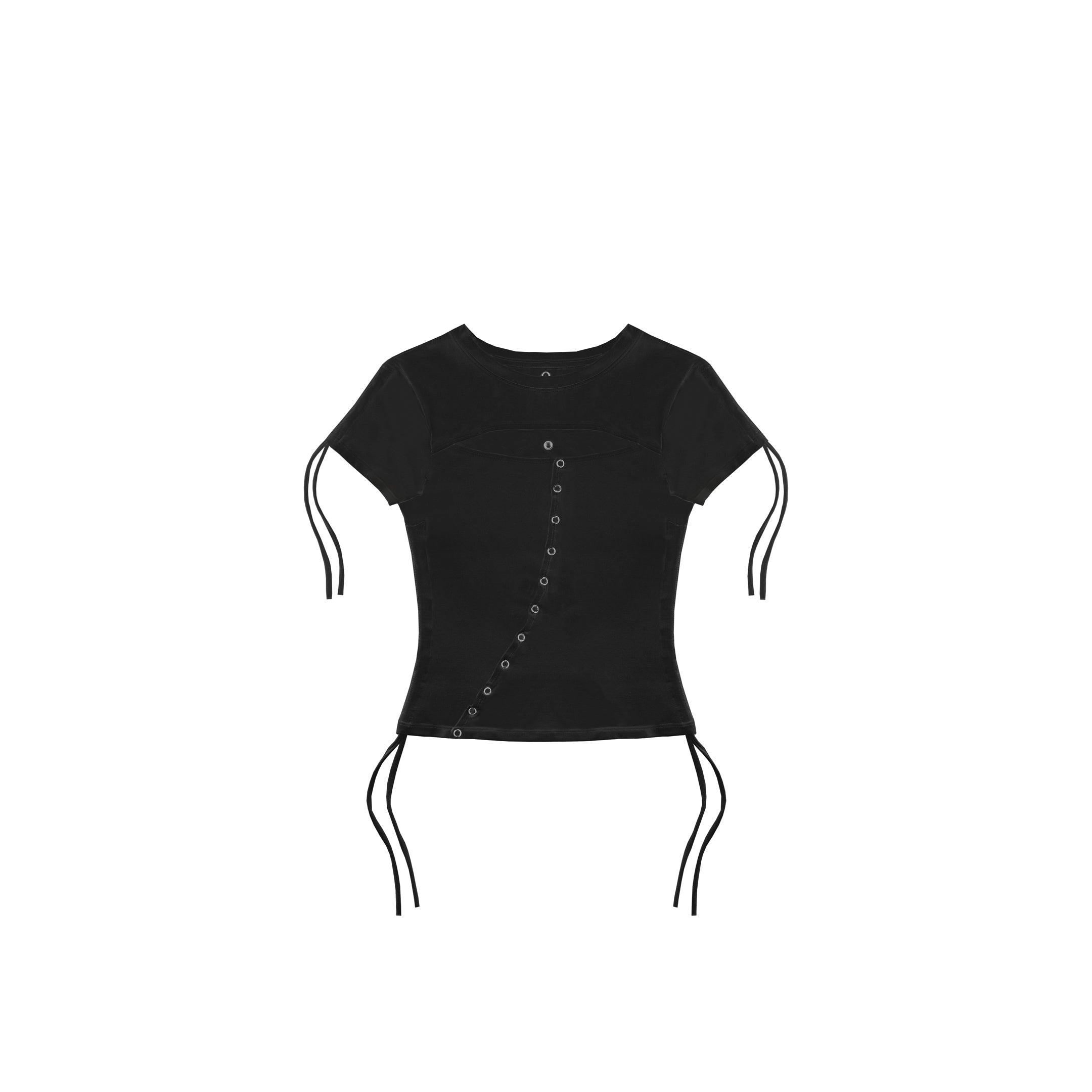 MODULAR CROPPED TOP BLACK