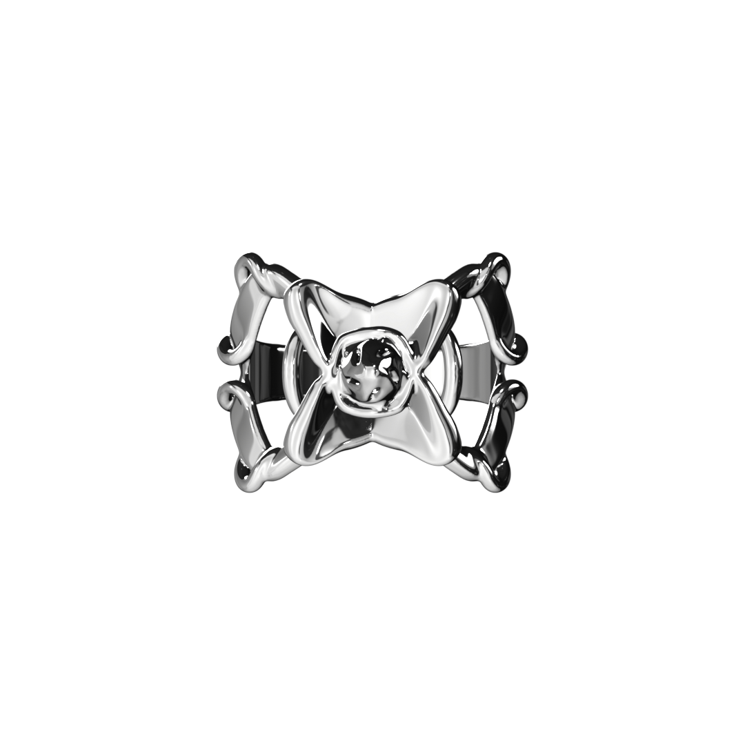 FLORA RING SILVER