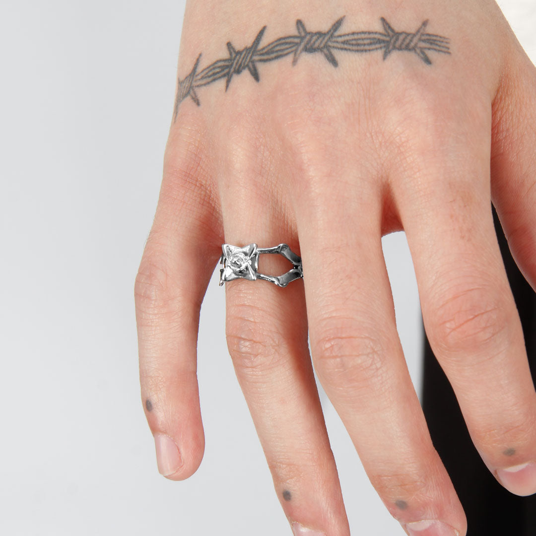 FLORA RING SILVER