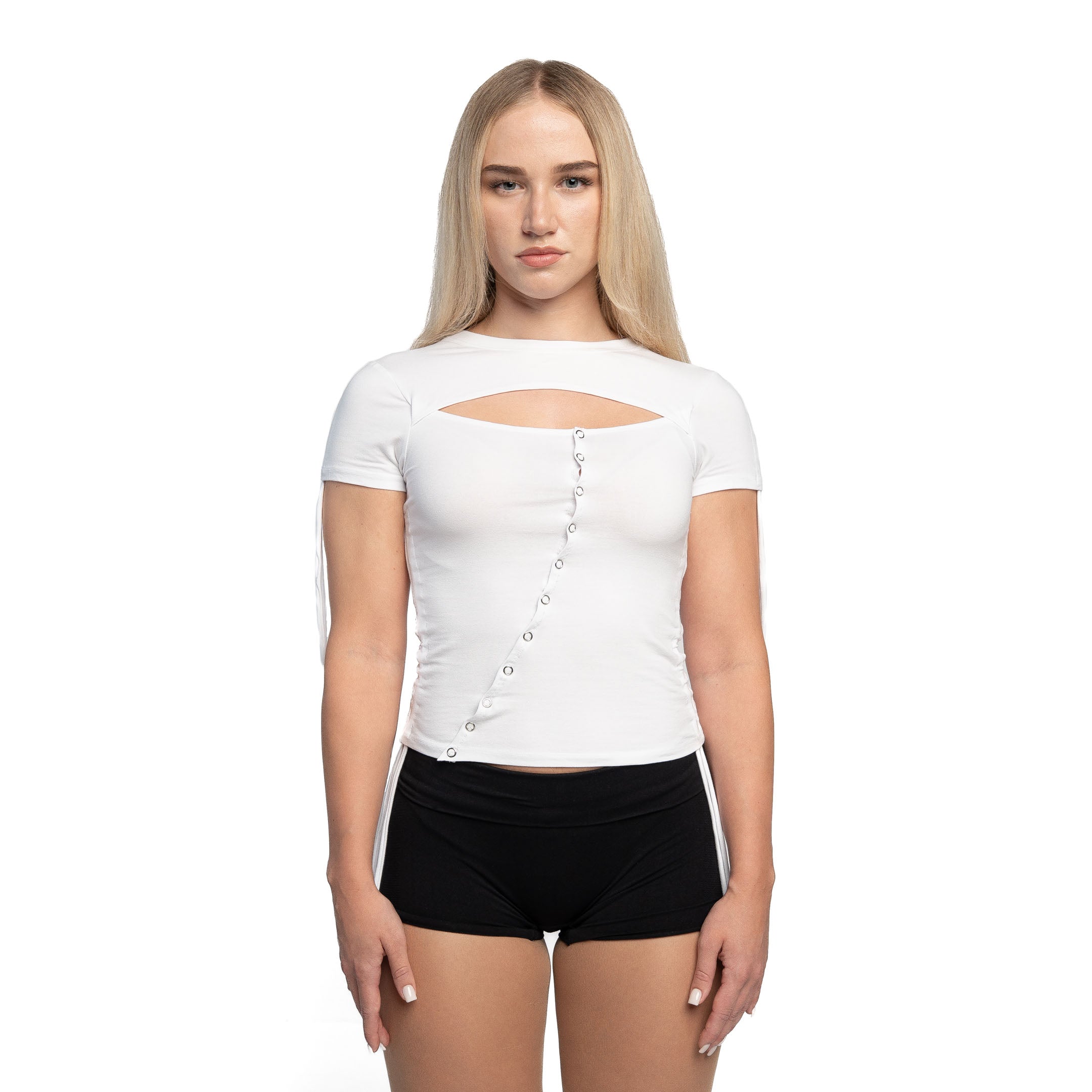 MODULAR CROPPED TOP WHITE