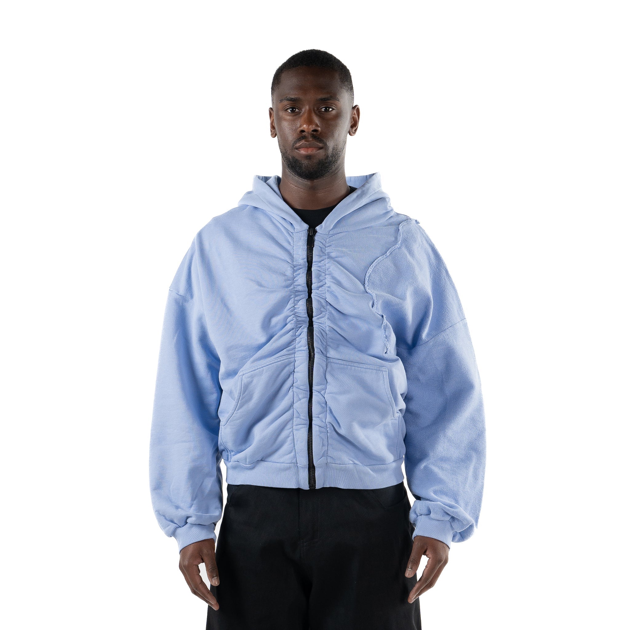 Scallop Zip-Hoodie