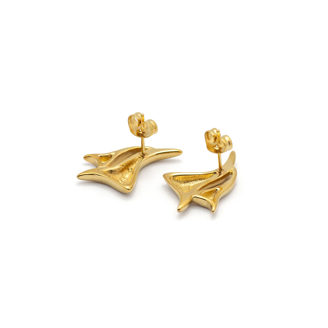 OBLIQUE EARRING GOLD