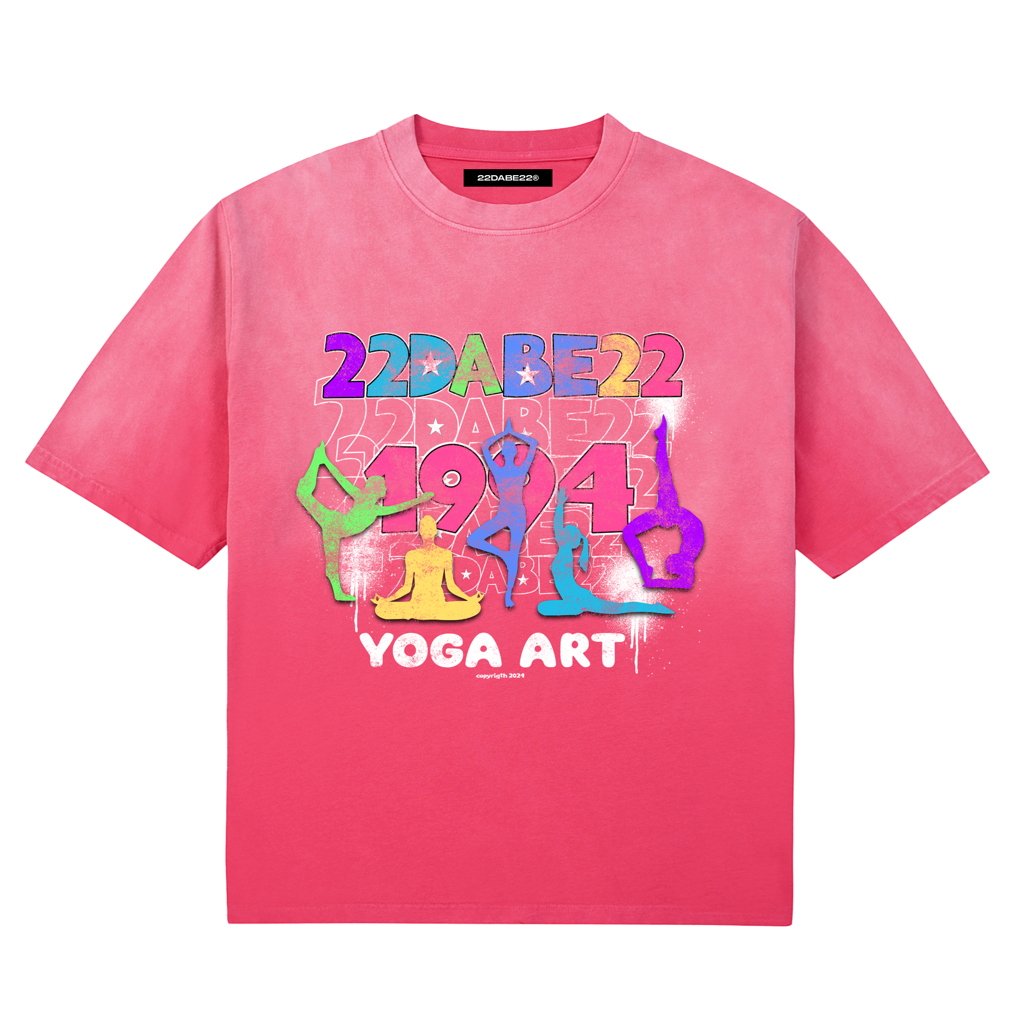 Pink Yoga T-Shirt by 22DABE22®