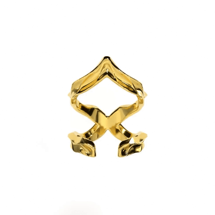 SHADOW CREST RING GOLD
