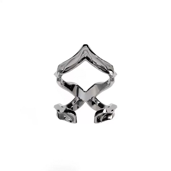 SHADOW CREST RING SILVER
