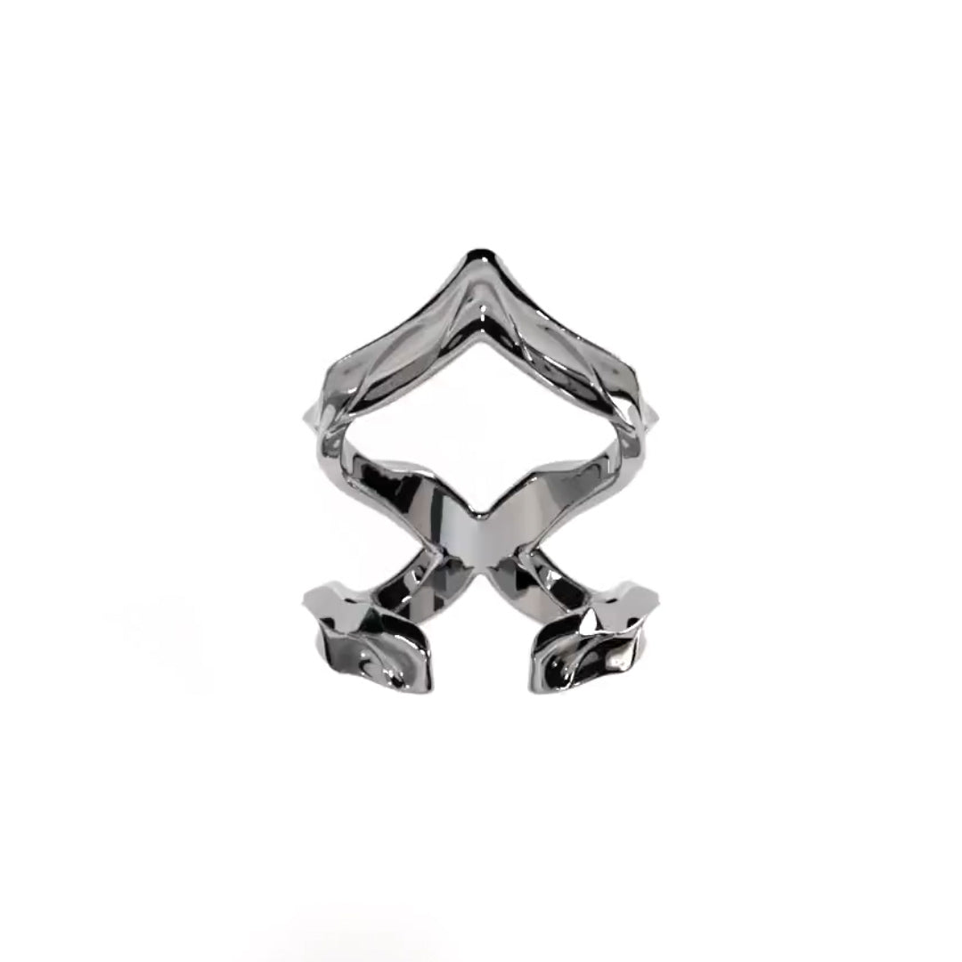 SHADOW CREST RING SILVER