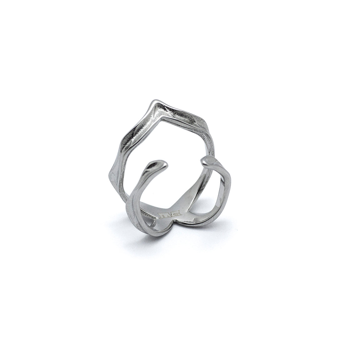 SHADOW CREST RING SILVER