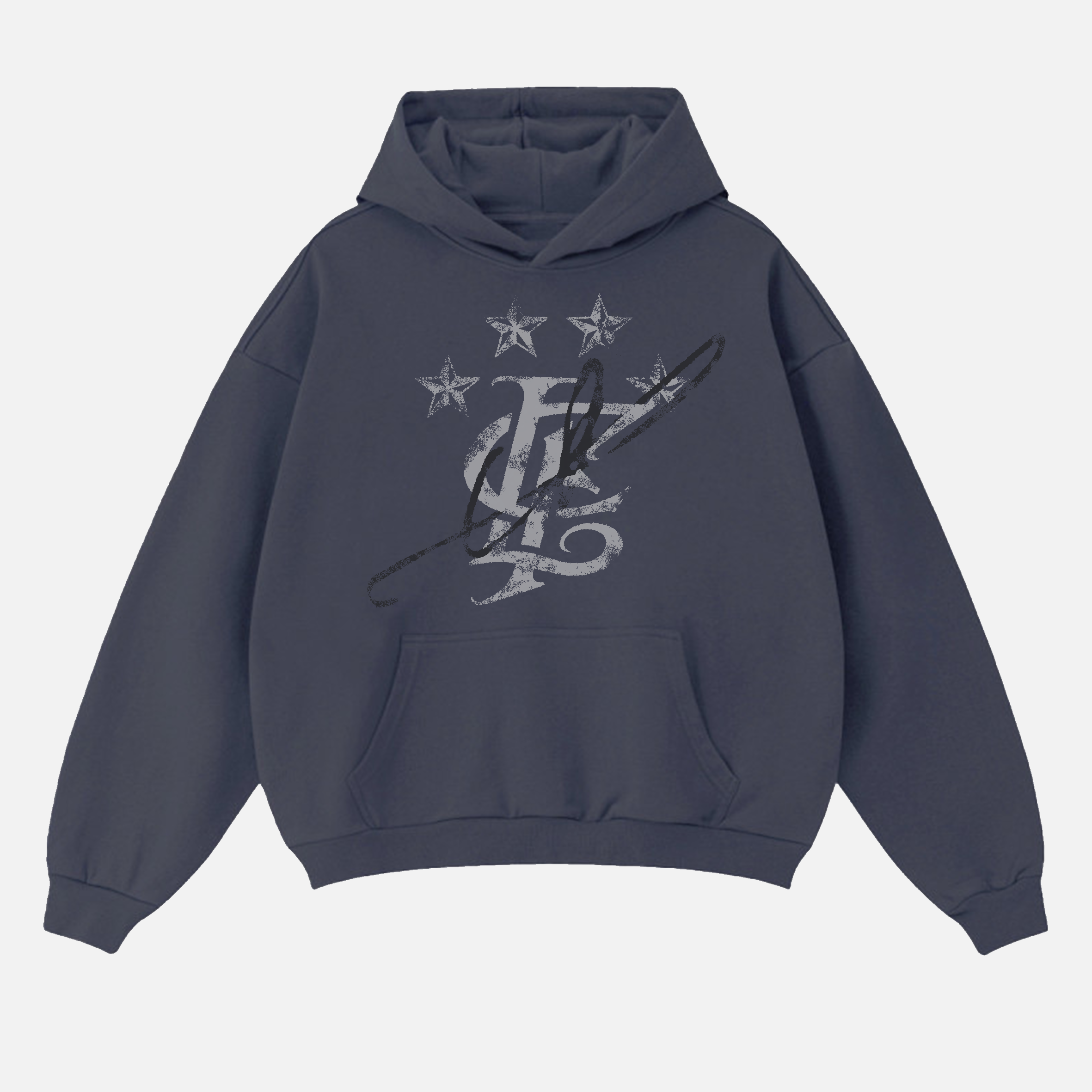 EXIT-LOGO-HOODIE NAVI