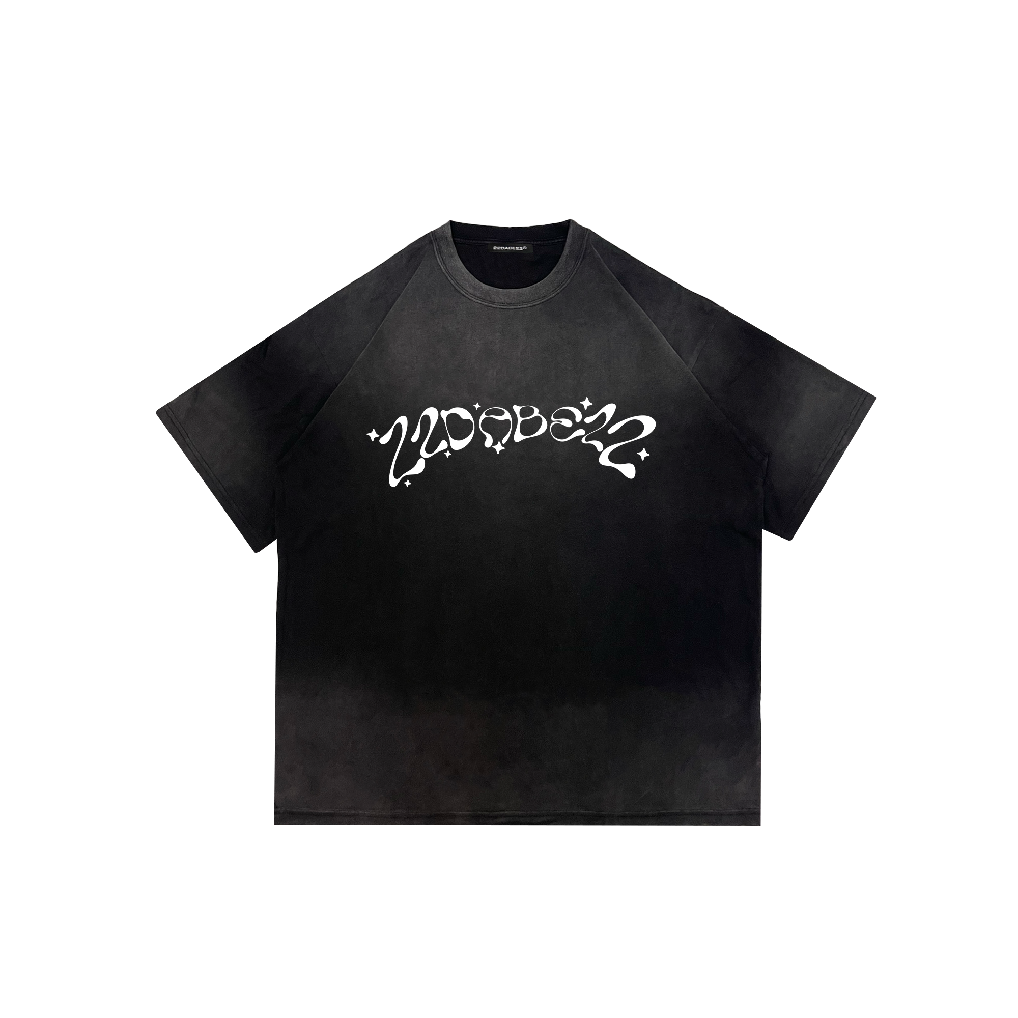 T-Shirt Black Logo Y2K by 22DABE22