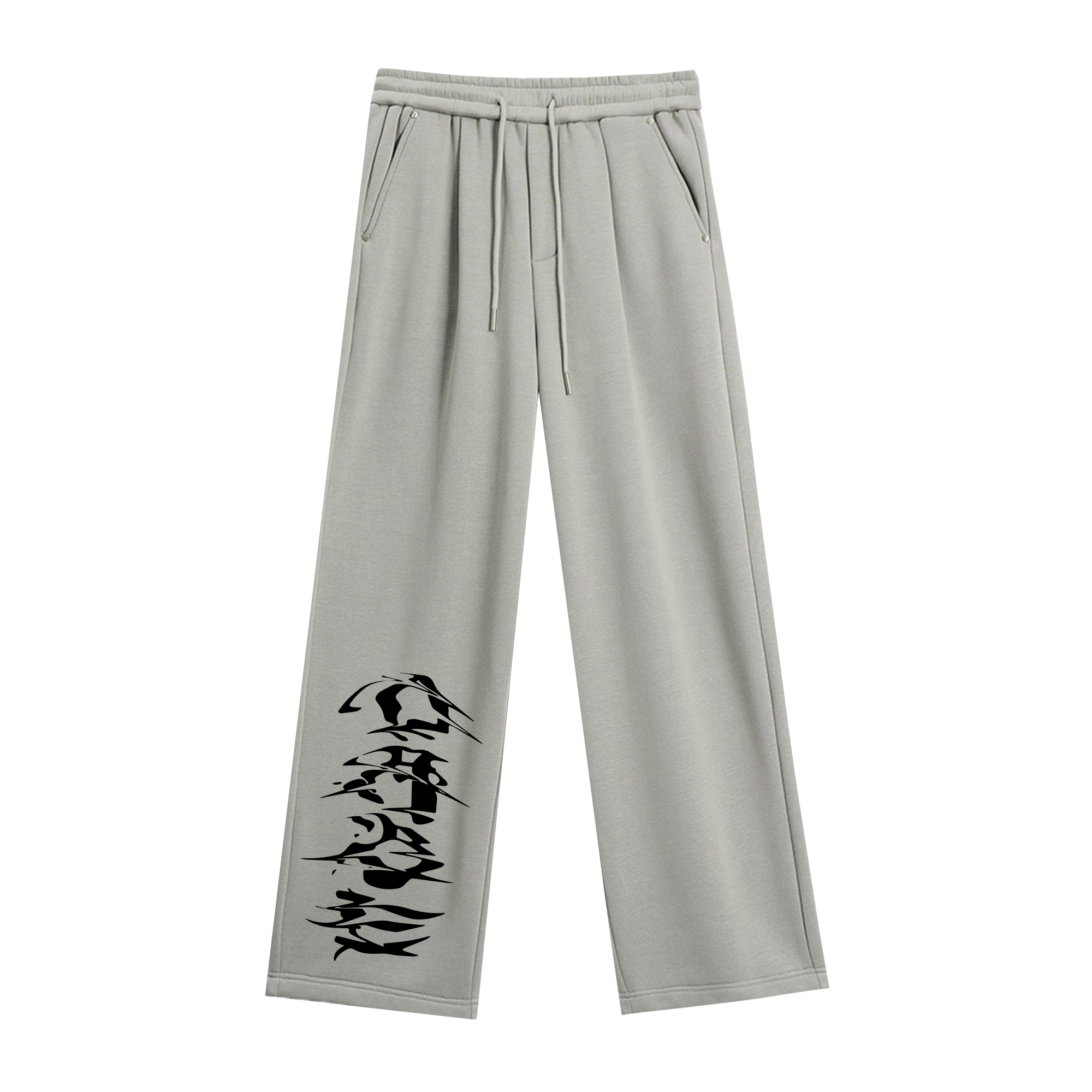 Open Leg Jogger Ash Grey