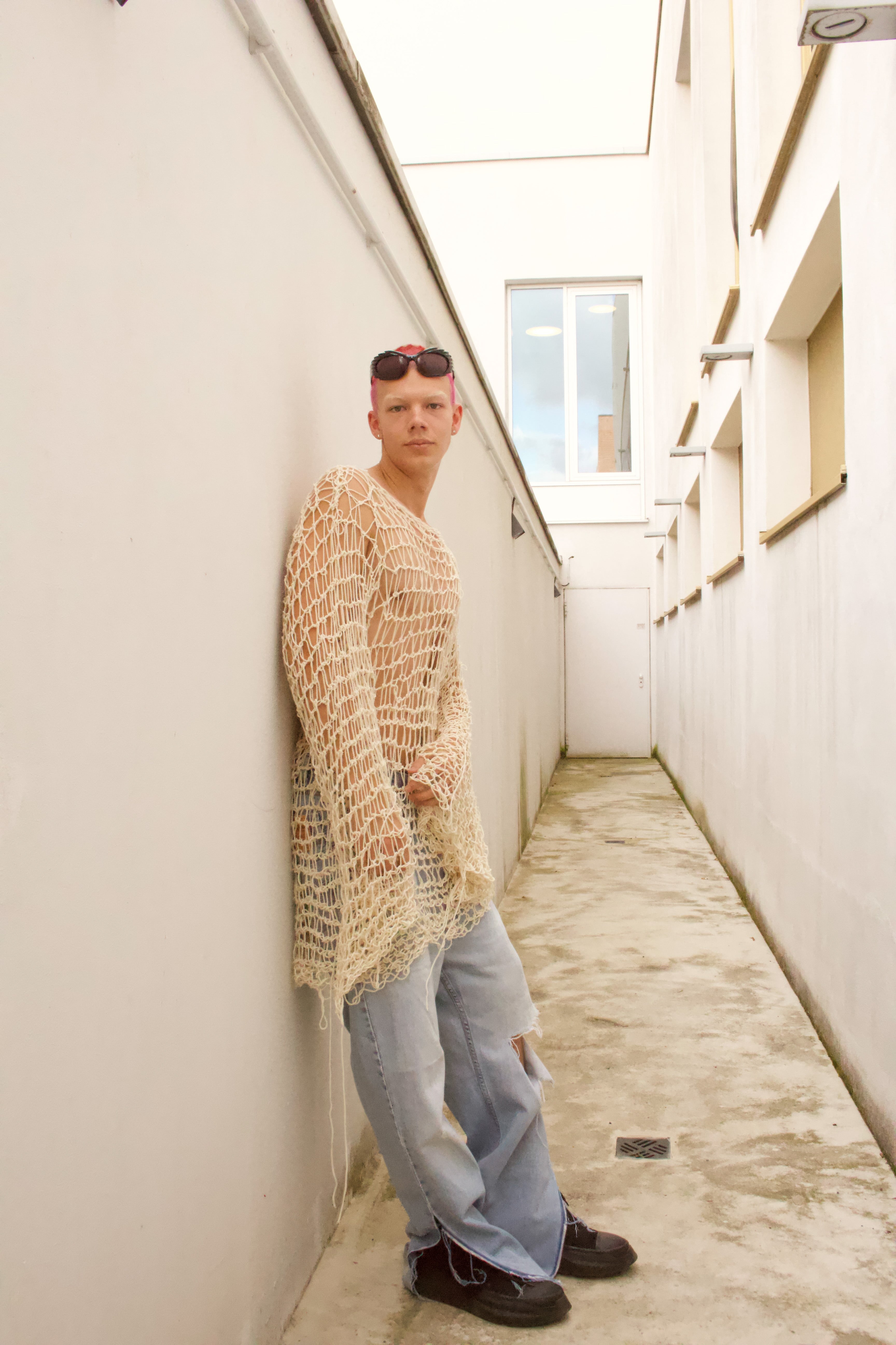 OVERSIZED CROCHET LONGSLEEVE
