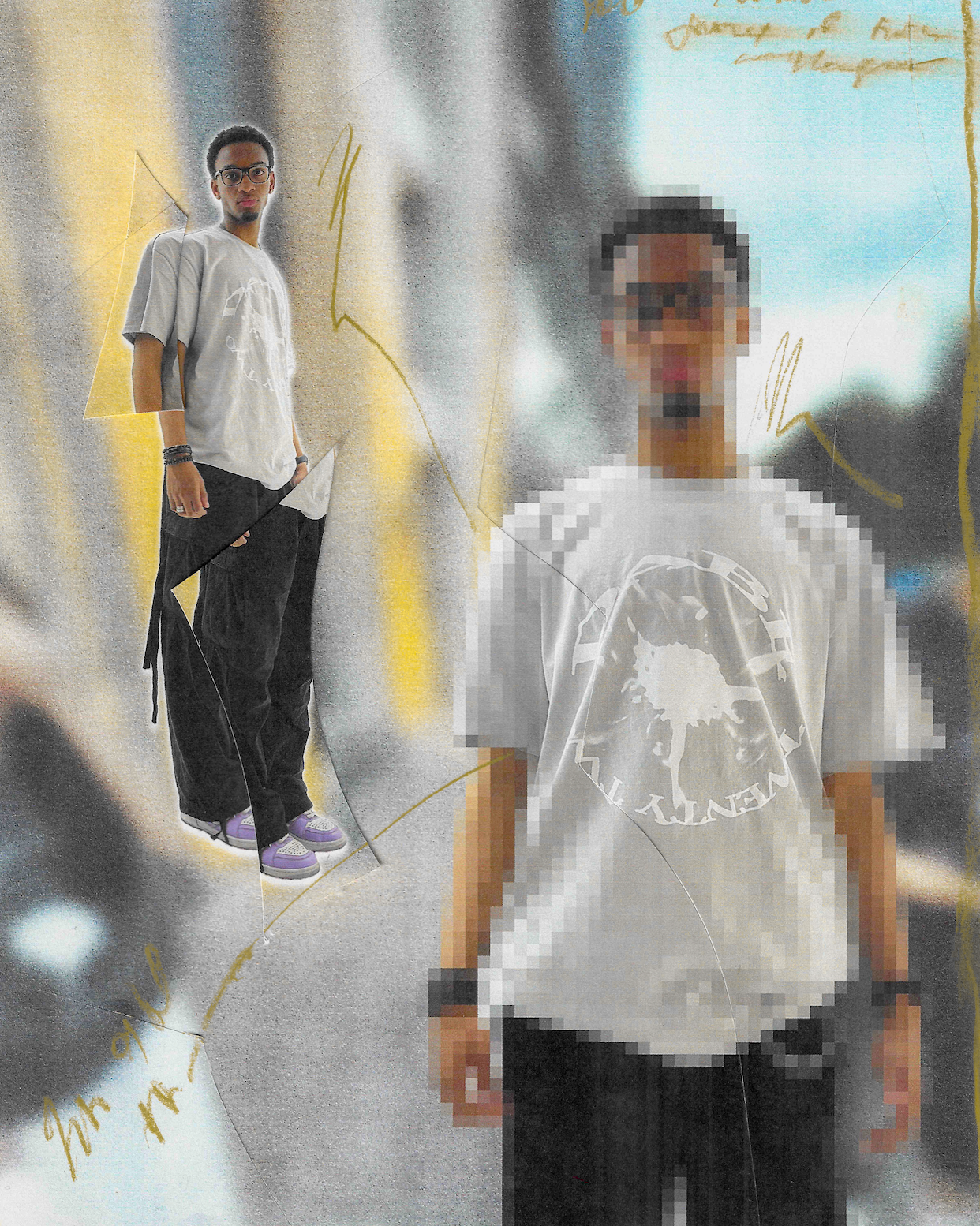 T-shirt Light Grey Strobe